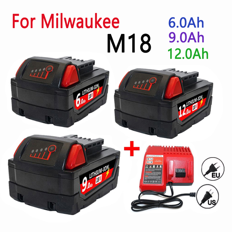 60V 50Ah Electric Scooter Battery - Batteria di ricambio 6.0Ah/9.0Ah/12.0Ah per Milwaukee